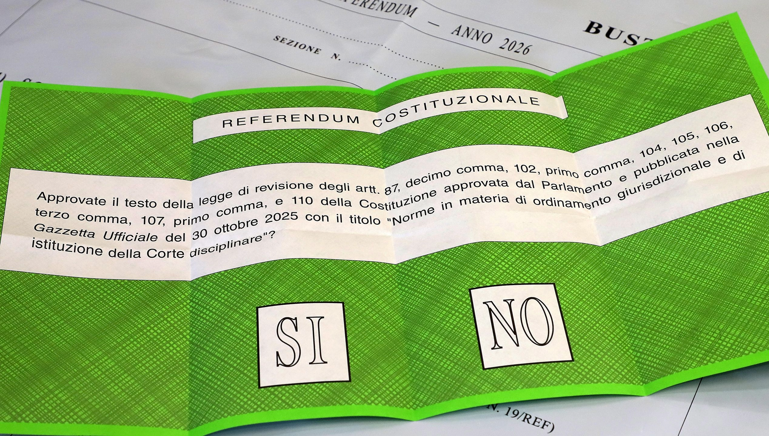 Risultati elettorali Referendum 22 e 23 marzo 2026